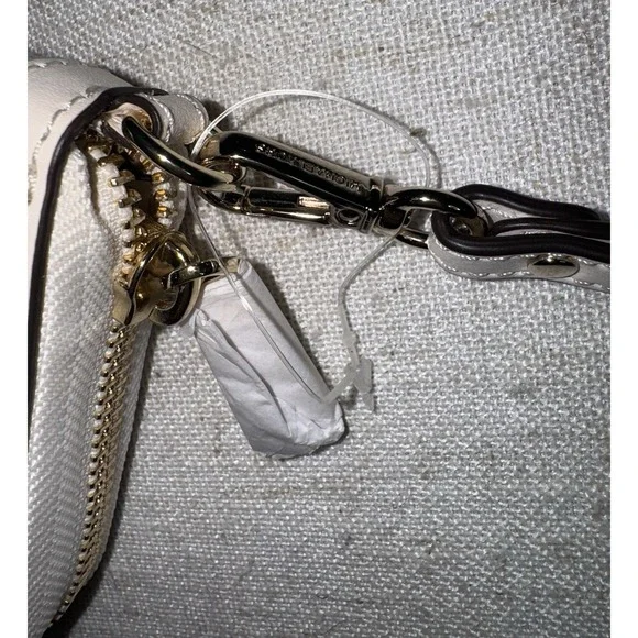 NWT Michael Kors Jet Set Natural Light Cream Phone Case Wallet Wristlet - Picture 3 of 6